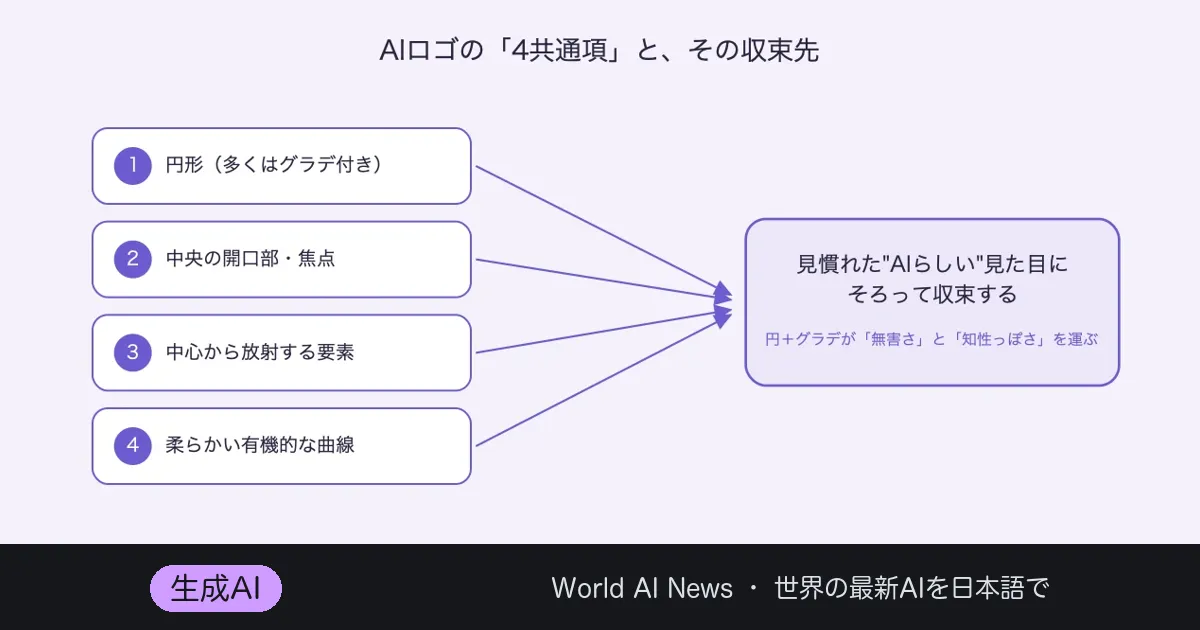 AI企業のロゴはなぜ”尻の穴”に見えるのか——収束するブランドの正体