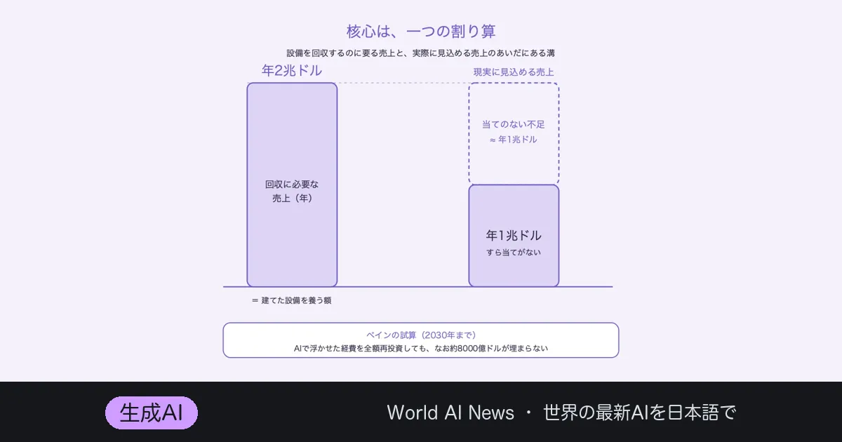 AI崩壊のあとに残るもの——「年2兆ドル」を返せない industry の末路